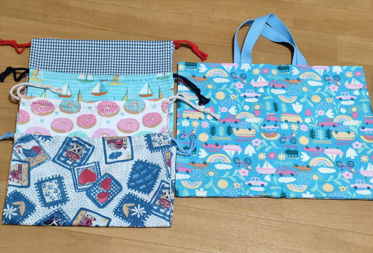 入園入学グッズ縫製代行｜巾着やカバー等作ります お急ぎ対応！現役ママ縫製士が園規定、指定サイズで学用品制作☆ イメージ5
