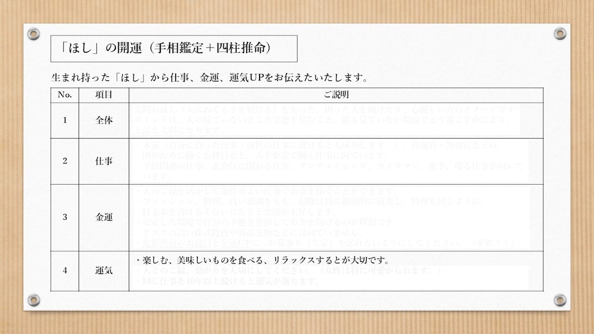 西谷流手相鑑定|隠された才能や魅力をお伝えします “手相＋四柱推命“×墓庫の観る力　信頼ある鑑定技術 イメージ6