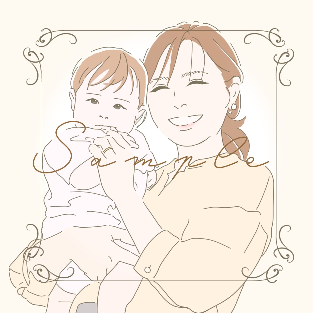 写真からふんわり似ている似顔絵イラストお描きします SNSのアイコンや、ブログ、プレゼントに♪ イメージ1