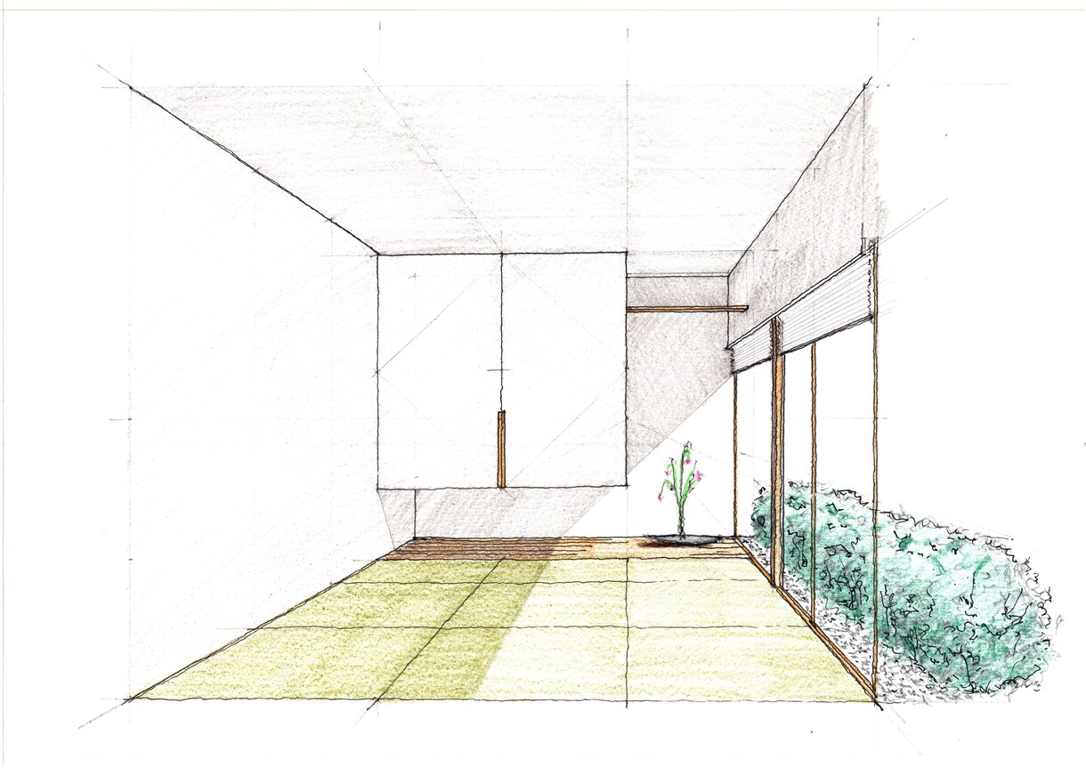 温もりある手描きの住宅内観パース提供いたします 打合せに印象に残る手描きのパースを添えませんか イメージ5