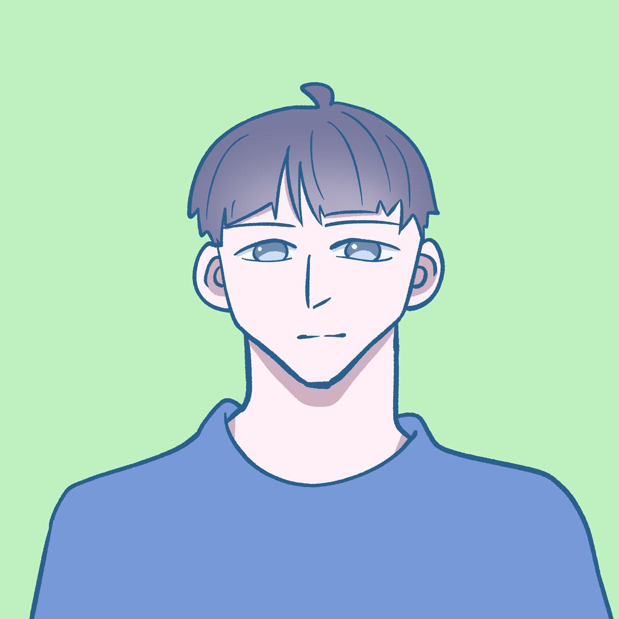SNSなどに使えるアイコンのイラストを描きます 淡い色彩で描きます色の細かい指定受け付けます イメージ1