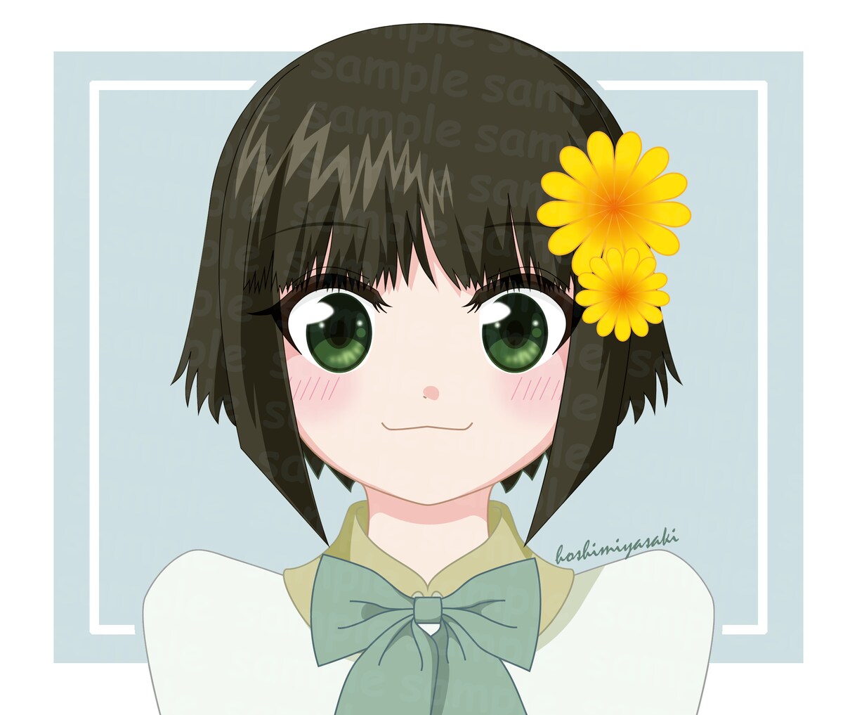 SNS用アイコン⭐可愛い女の子のイラストを描きます 自撮りのイラスト化もOK！優しい・柔らかい印象で仕上げます⭐ イメージ7