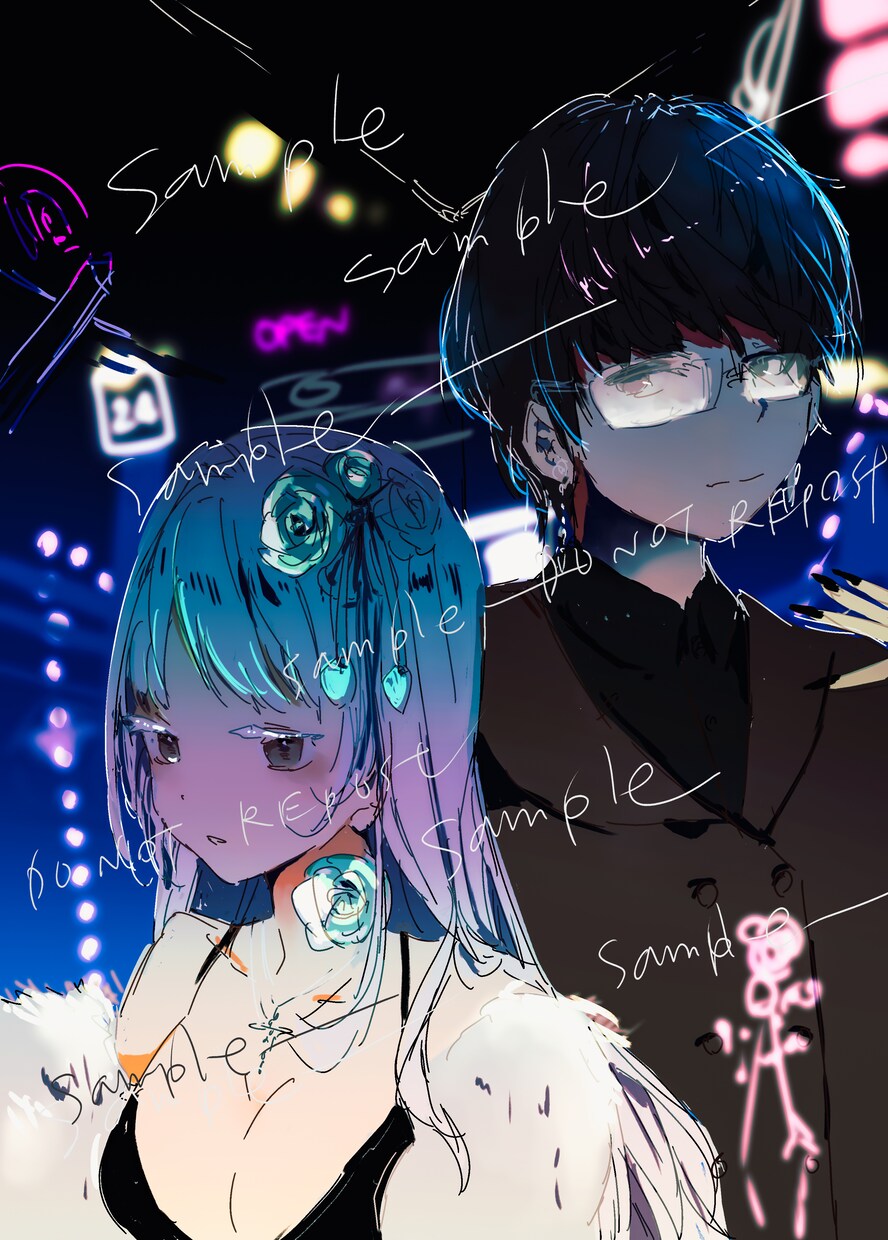 可愛い系!配信・SNS用の一枚絵描きます 表情差分3種付きで活動応援します イメージ4