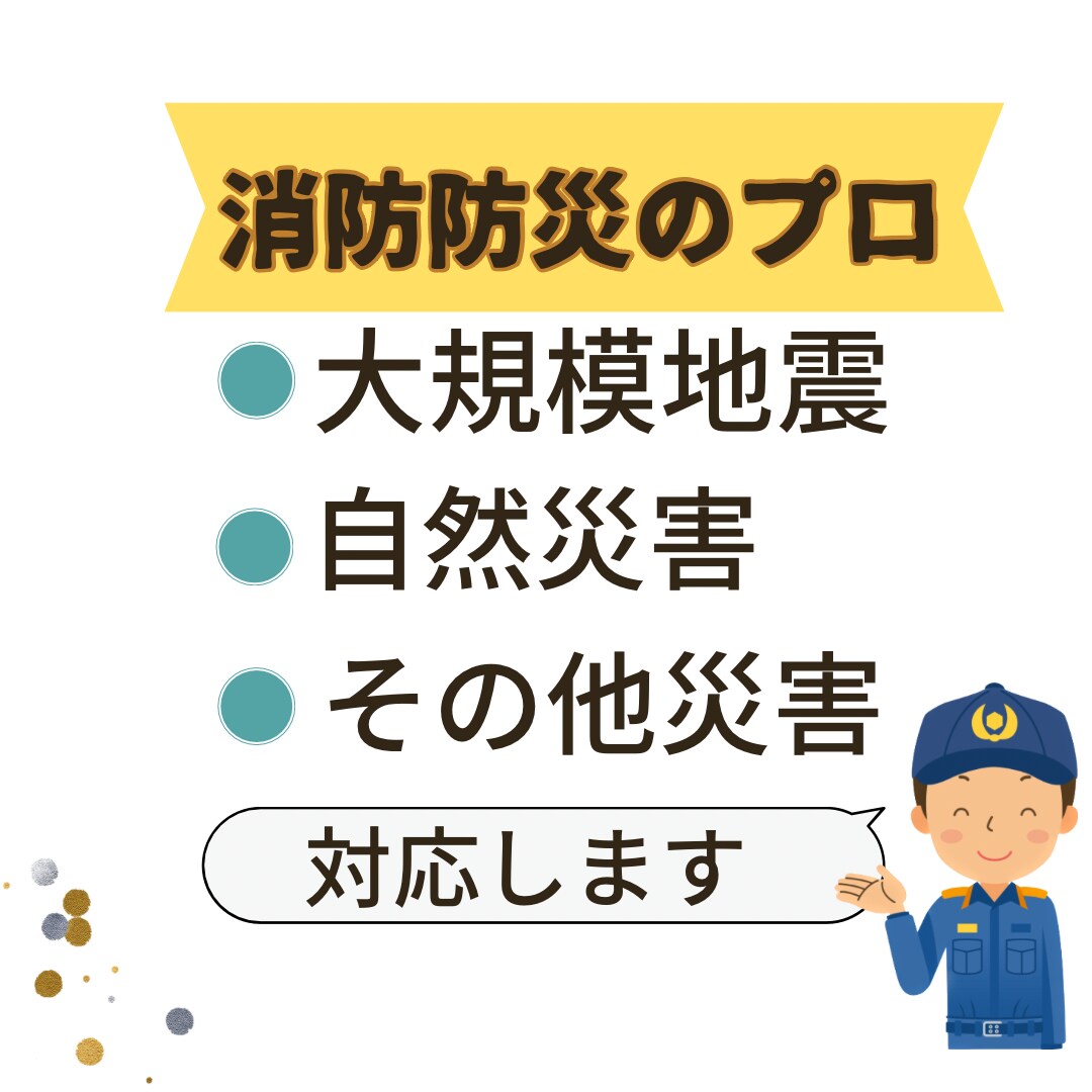 消防計画を全てサポート!大中規模にも対応します 地震訓練にも対応!元消防職員がゼロからアドバイスいたします。 イメージ4