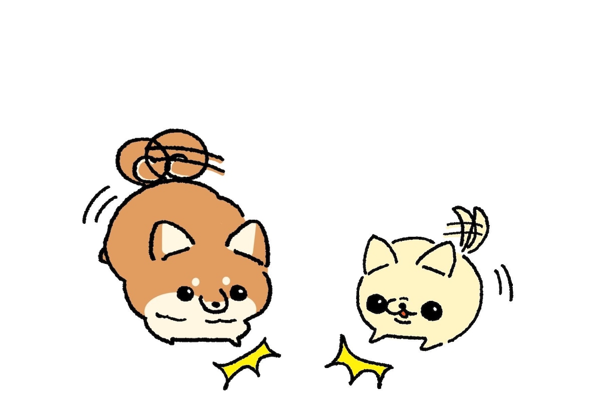 動物や人を描きます シンプルかつ丸みを帯びた人や動物をイラストを描きます。 イメージ7
