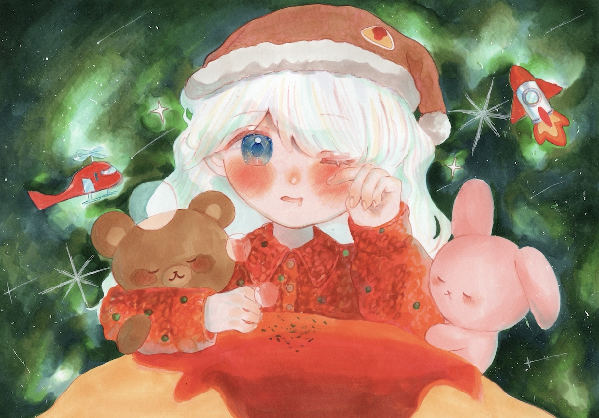 感情が伝わる少年少女の一枚絵を描きます 高クオリティ！追加料金一切なし！最短3日納品！ イメージ7