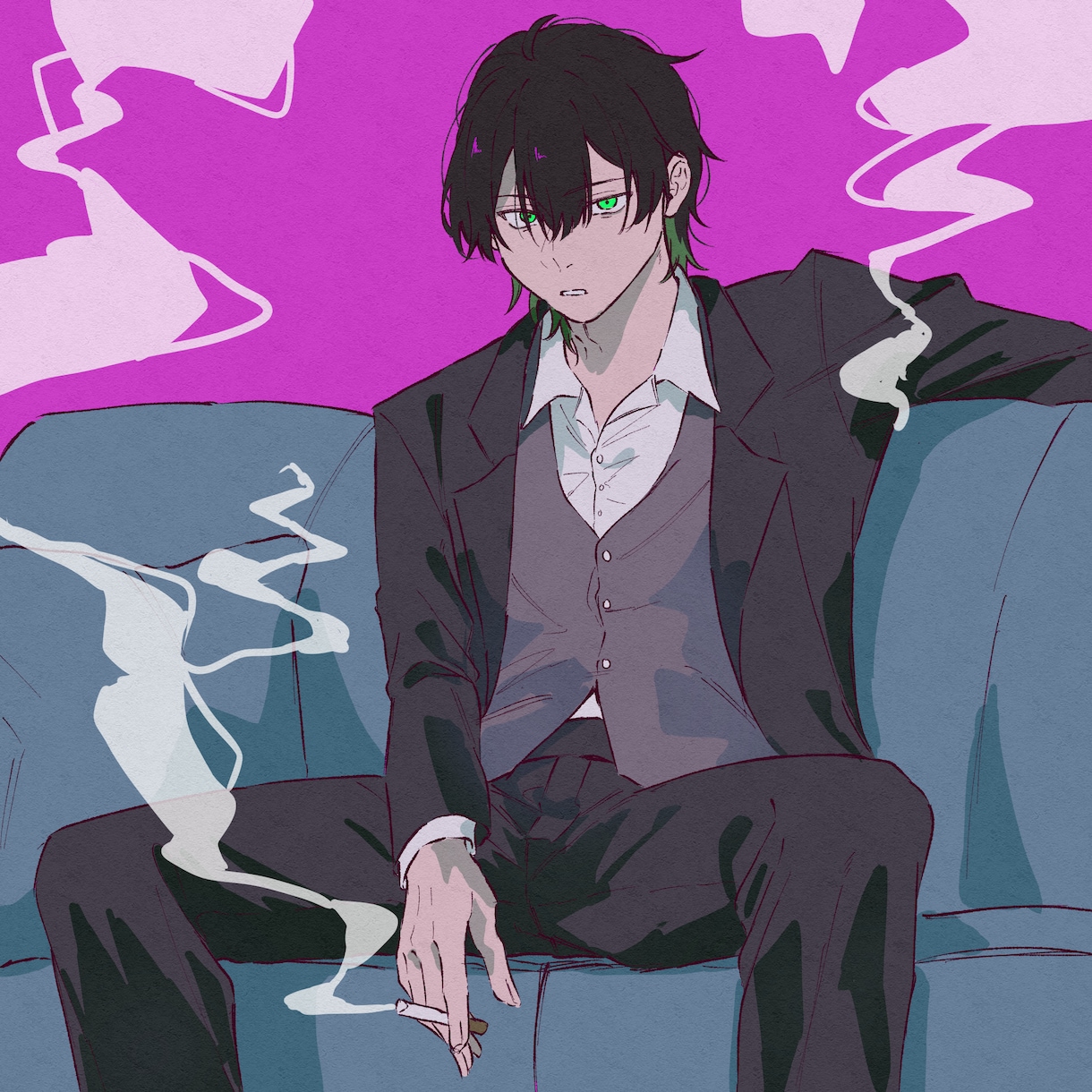 格安・納品早！かっこかわいいイラスト描きます アイコン、サムネ、立ち絵などシンプルで目をひくイラストを イメージ1
