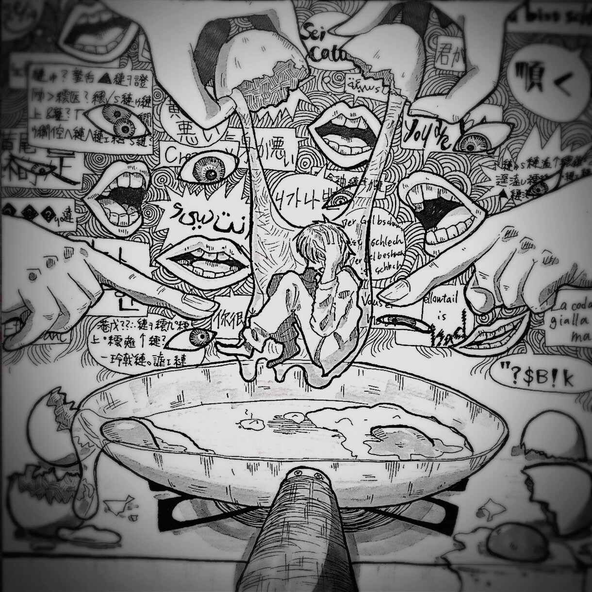 オリジナルペン画イラストを作成します モノクロの世界観を描きます◈ アイコンやヘッダーにも！ イメージ7