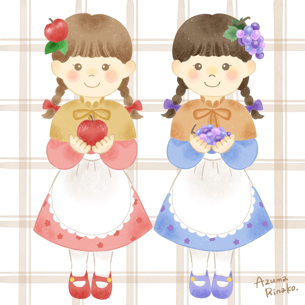 絵本のようなかわいいタッチのイラストお描きします ＊SNSやブログのアイコンにおすすめ＊ イメージ2