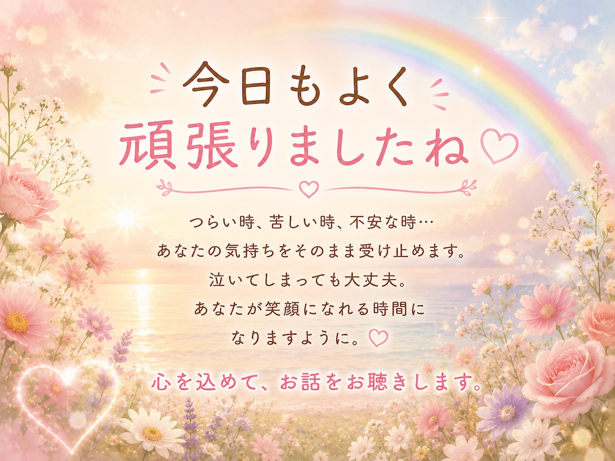心に寄り添う電話相談をします 40代・50代女性のお悩みに寄り添います イメージ4