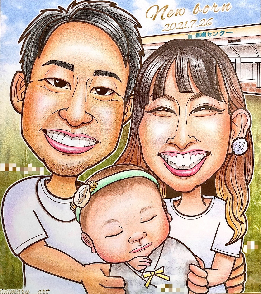 可愛過ぎる♡そっくり似顔絵お描きします ♥プロ似顔絵師が描く面白可愛いそっくり爆笑似顔絵♥ イメージ9