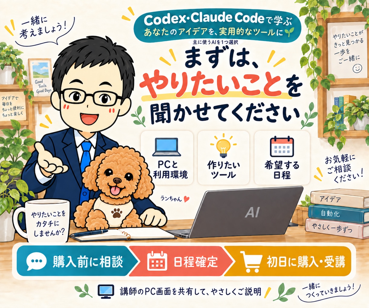 Codex・Claude Codeを教えます AIツール作成・業務自動化｜1週間の実践講座 イメージ10