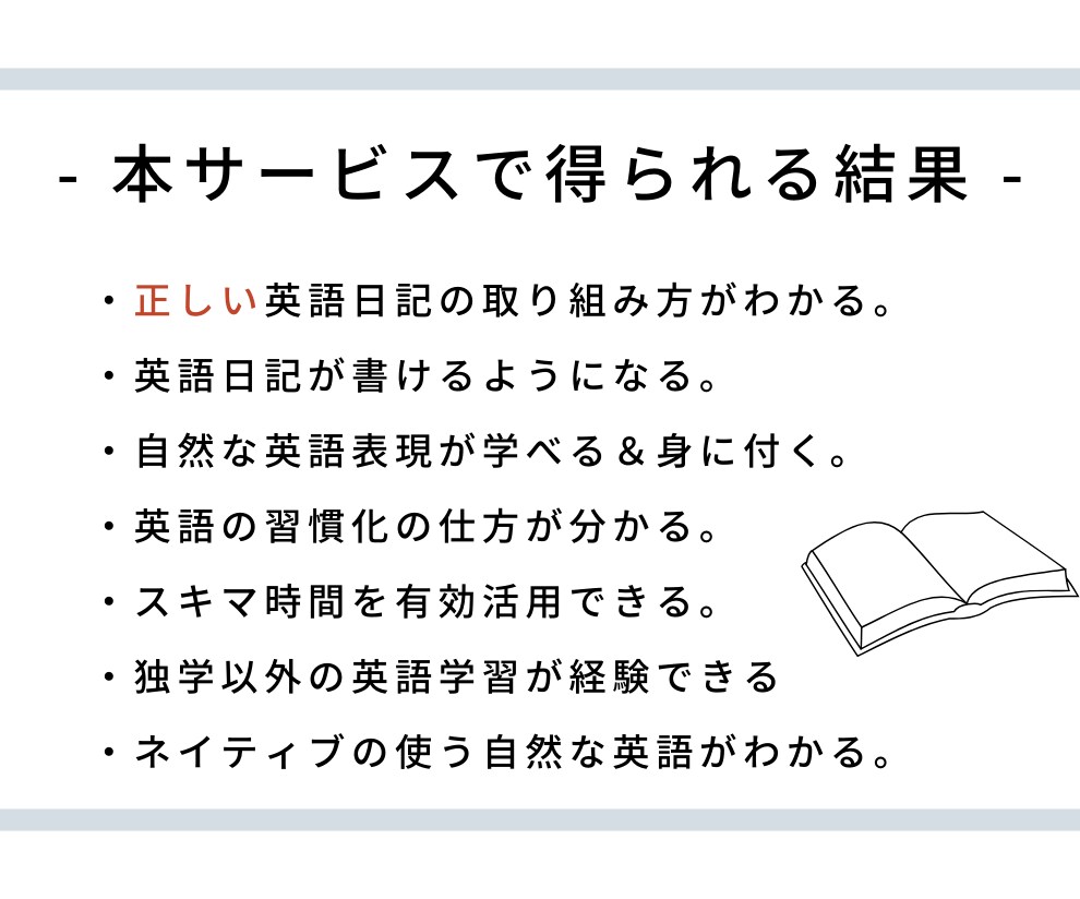 あなたの英語日記を1ヶ月間、丁寧に添削します ★TOEIC940の英語コーチが伴走型で全力サポート★ イメージ4