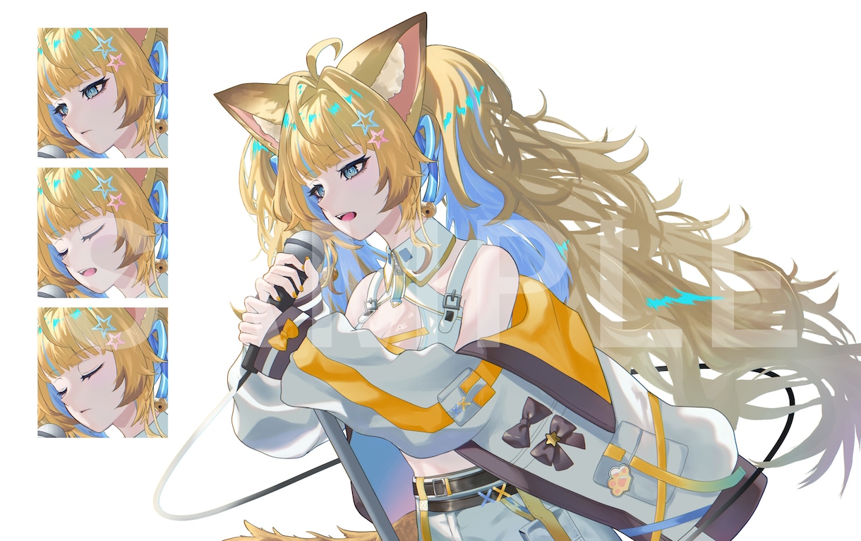歌ってみたやMVなどの動画用イラストを描きます 本家寄せ◎アニメーション対応◎ イメージ3