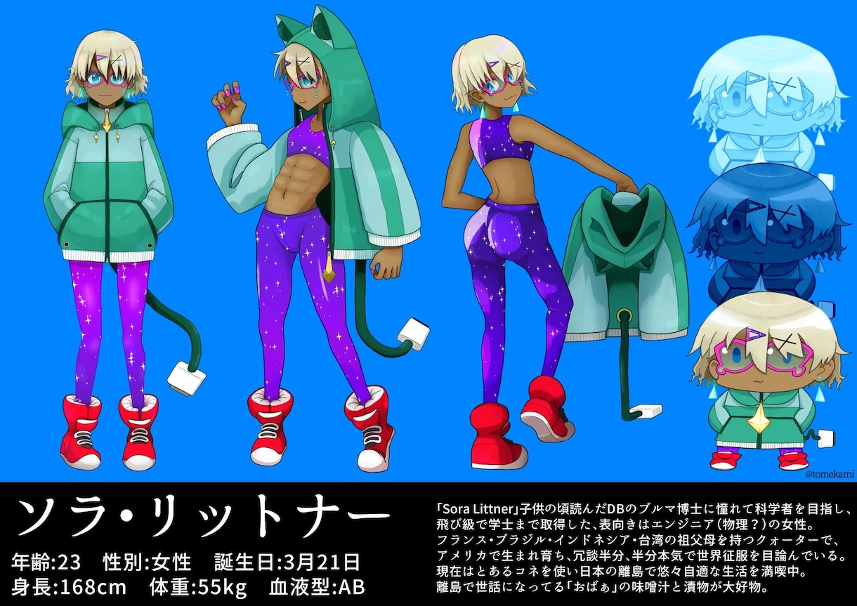 アイコン、立ち絵、三面図までキャライラスト描きます オリジナルから版権まで、あなた好みのキャライラスト描きます イメージ10