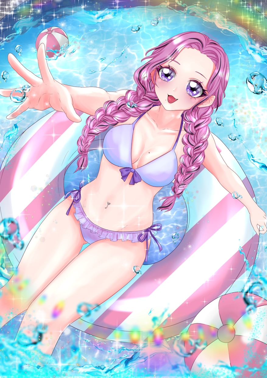 水着量産イラストを描きます 超短納期！８月までの期間限定水着イラスト☆ イメージ2