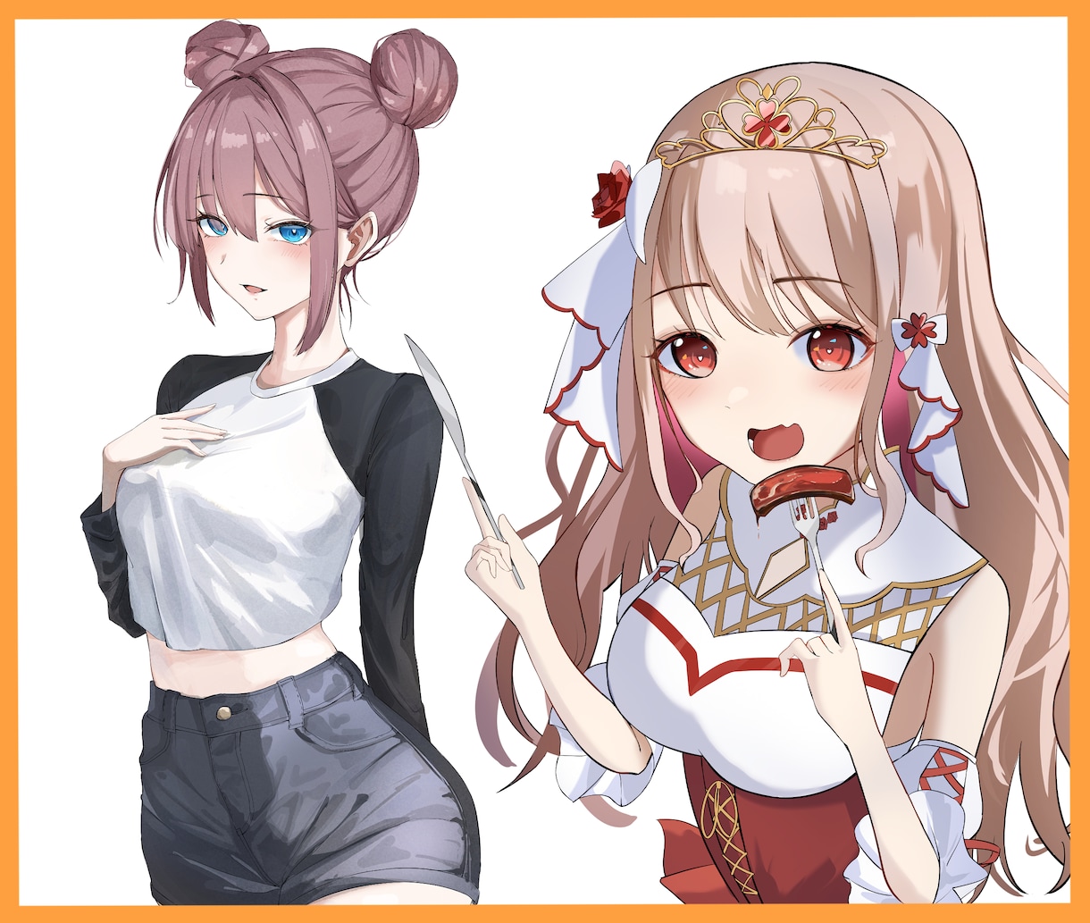 アイコン/立ち絵/動画用素材　受け付けてます 商業イラストレーターがキャラ作画いたします！ イメージ1