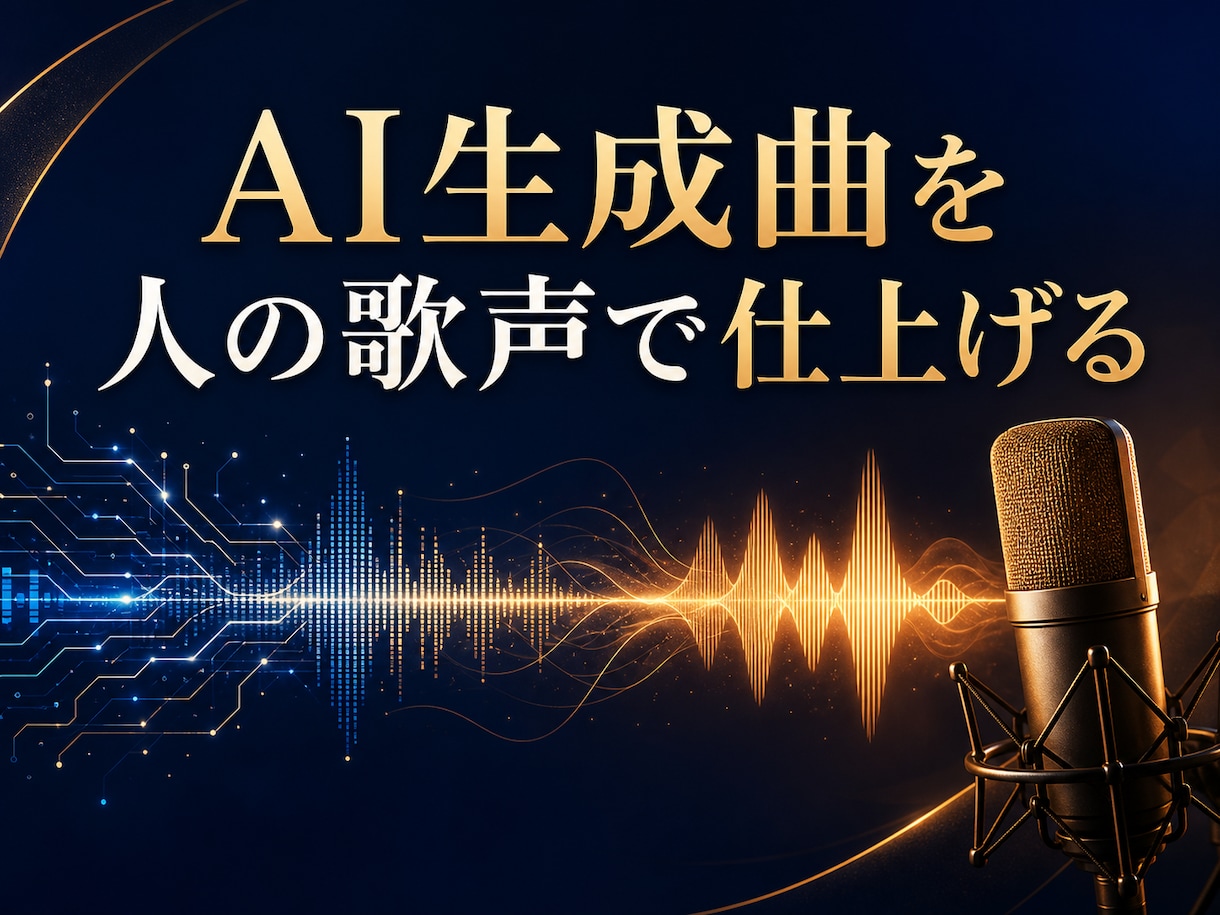 AI生成曲の歌声を男性ボーカルに差し替えます Suno等、インストなしも分離テストから相談可能 イメージ1