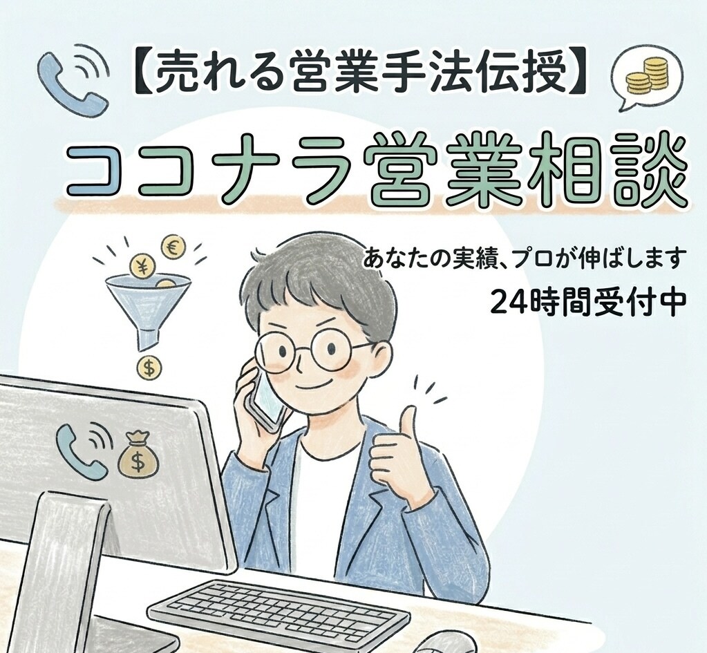 営業のモヤモヤ、電話で整理します 営業の悩み、まずは気軽に話しませんか？現役営業が聞きます イメージ1