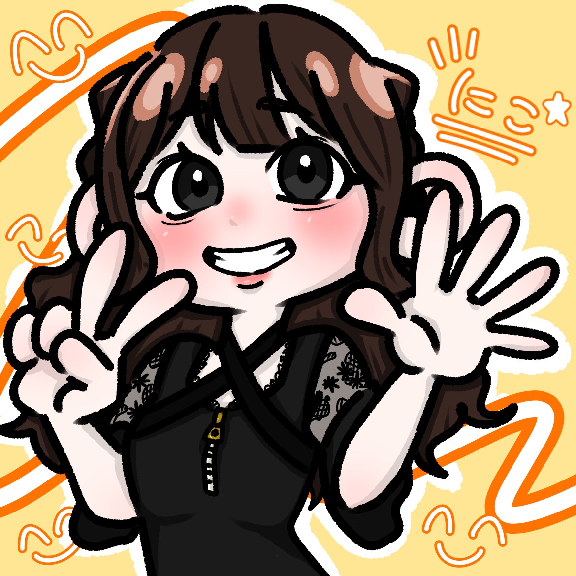 可愛い絵柄で似顔絵を描きます 特別で素敵な似顔絵を描かせていただけませんか？ イメージ2