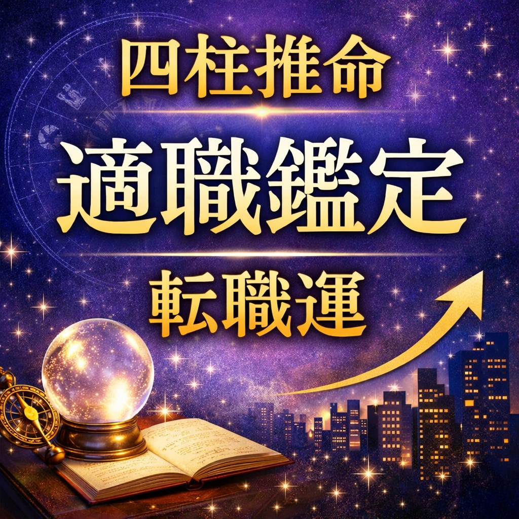 四柱推命で適職・仕事運を占います 中高年からの人生の再出発をお助けします。 イメージ1