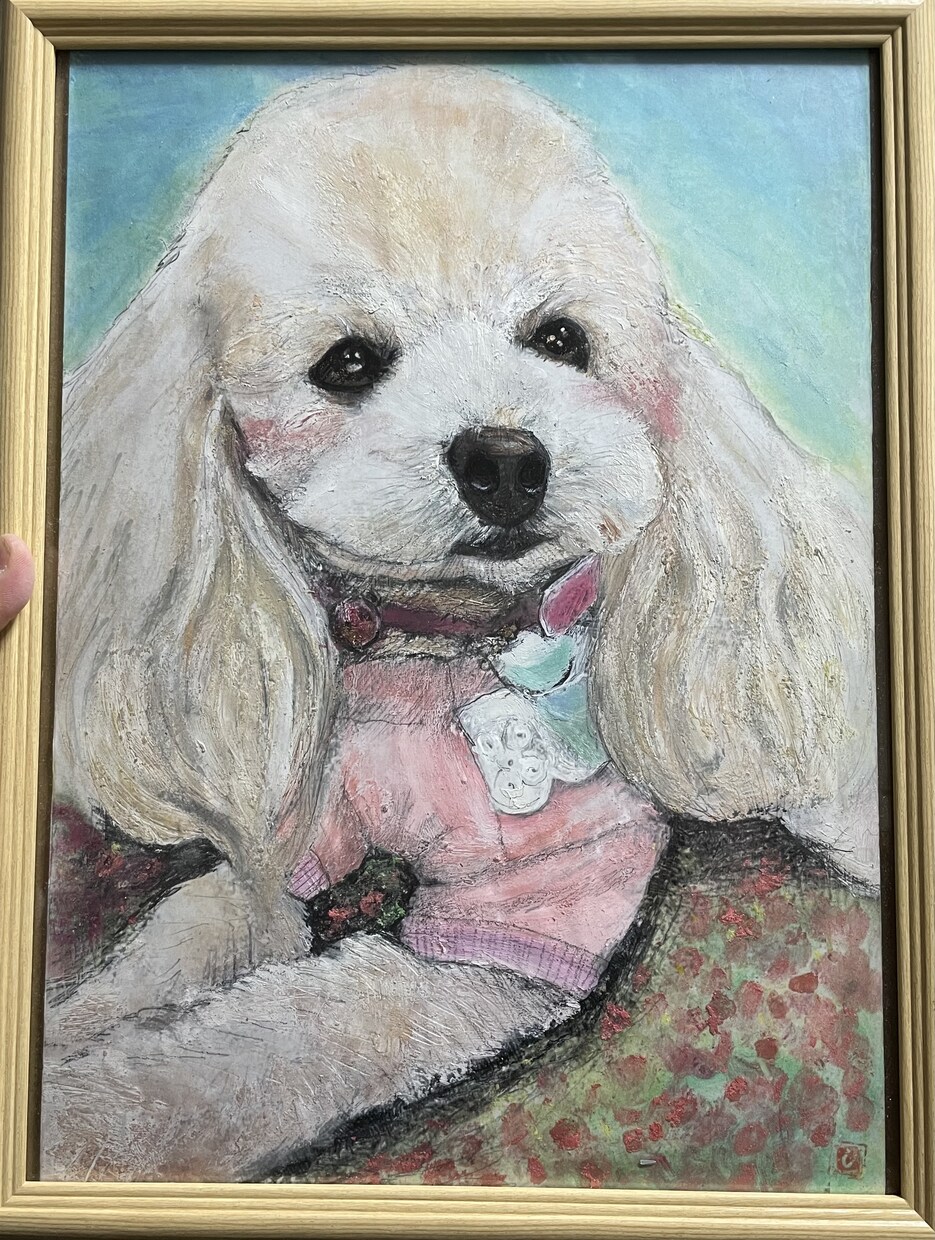 化粧品で色付けし温かいタッチな似顔絵をお描きします 化粧品で色付けした見たことのない似顔絵をプレゼントしよう イメージ2