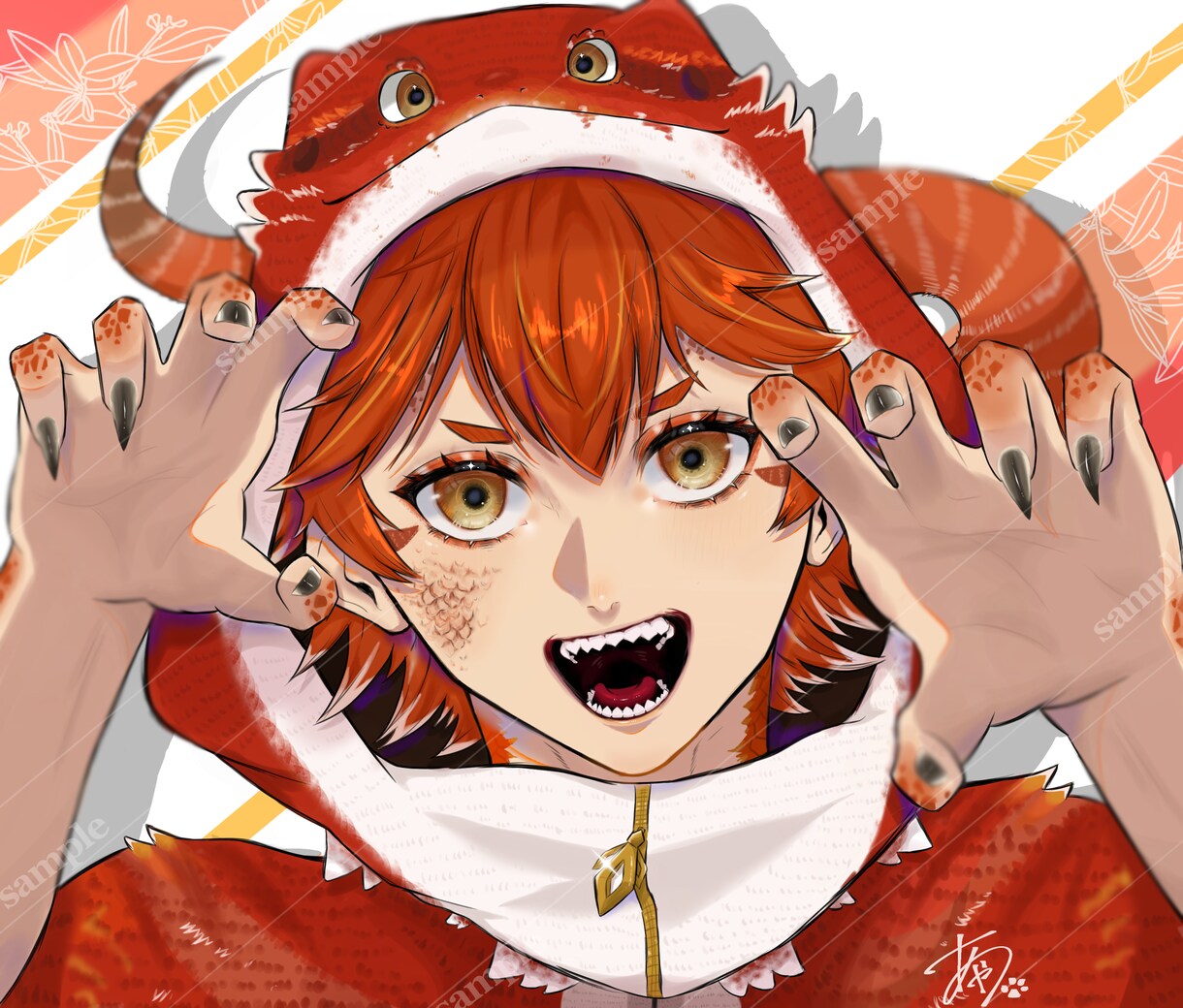 アイコンなどのキャラクターを描きます アイコンようキャラクターなどを描きます!!! イメージ1