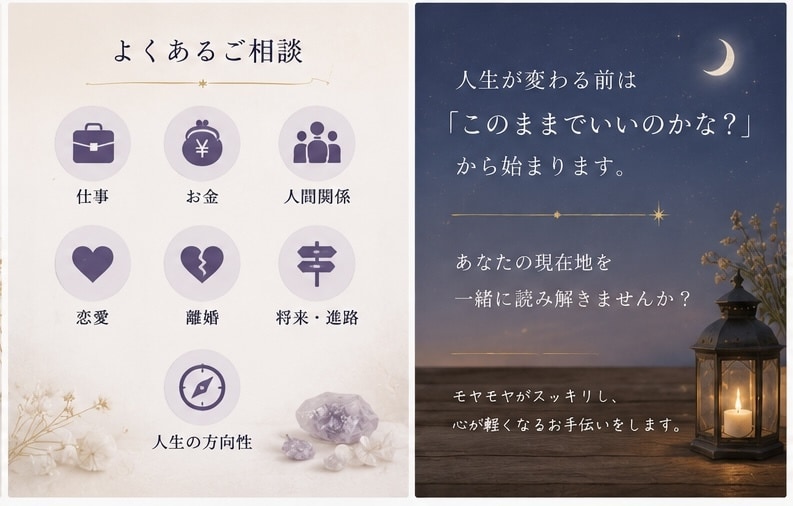 このままでいい？人生の現在地を視ます 西洋占星術×月流波動判断で人生の流れを鑑定 イメージ6