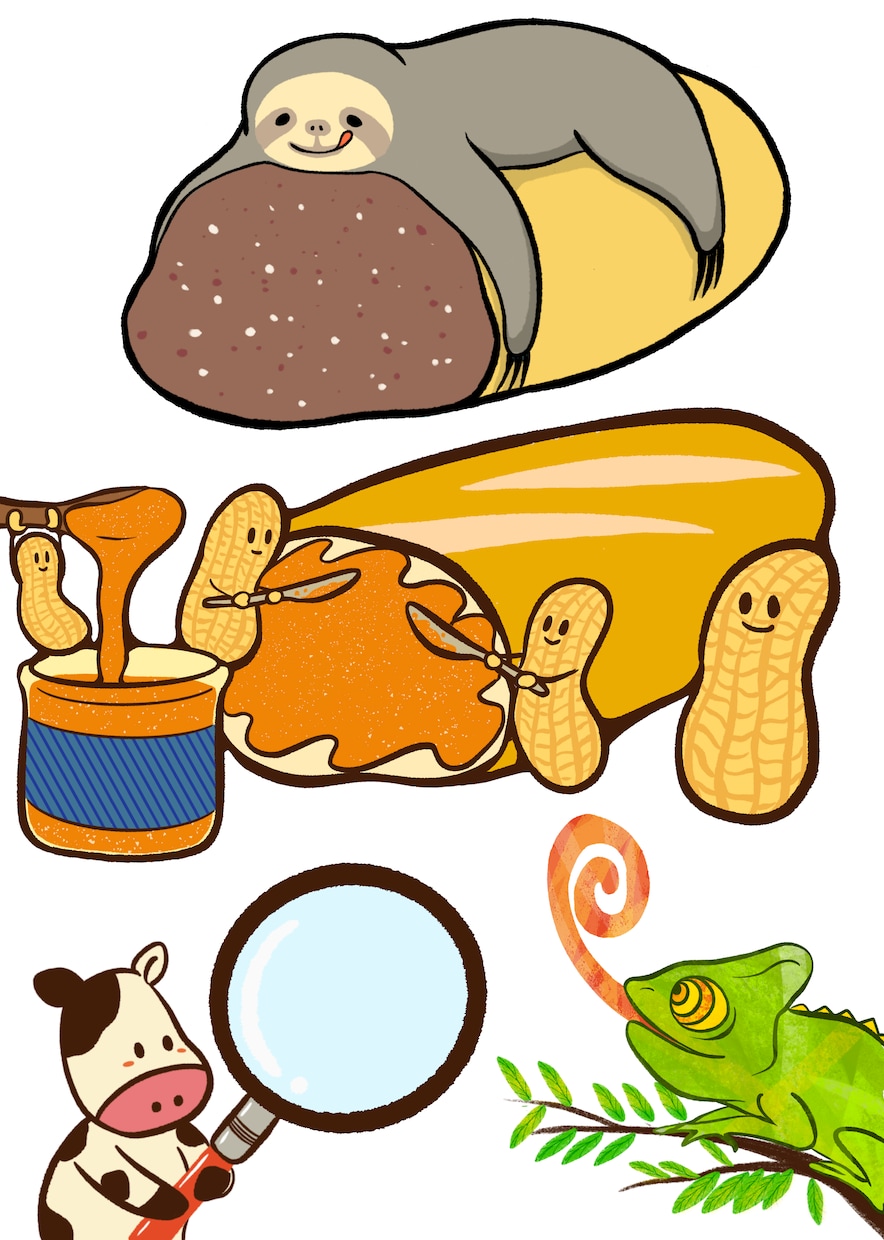商用OK！かわいくてゆかいな動物イラスト描きます ラフ提案数、修正回数無制限で承っております イメージ4