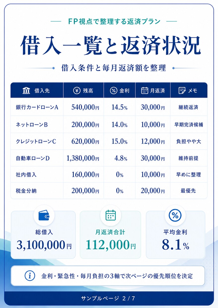 借金返済デジタルツイン作ります 返済状況を再現し完済への道筋を見える化 イメージ3