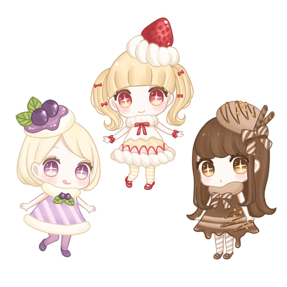 ふんわりタッチのデフォルメイラスト描きます ◆創作、版権どちらもお受けできます！キャラデザもします◎ イメージ1