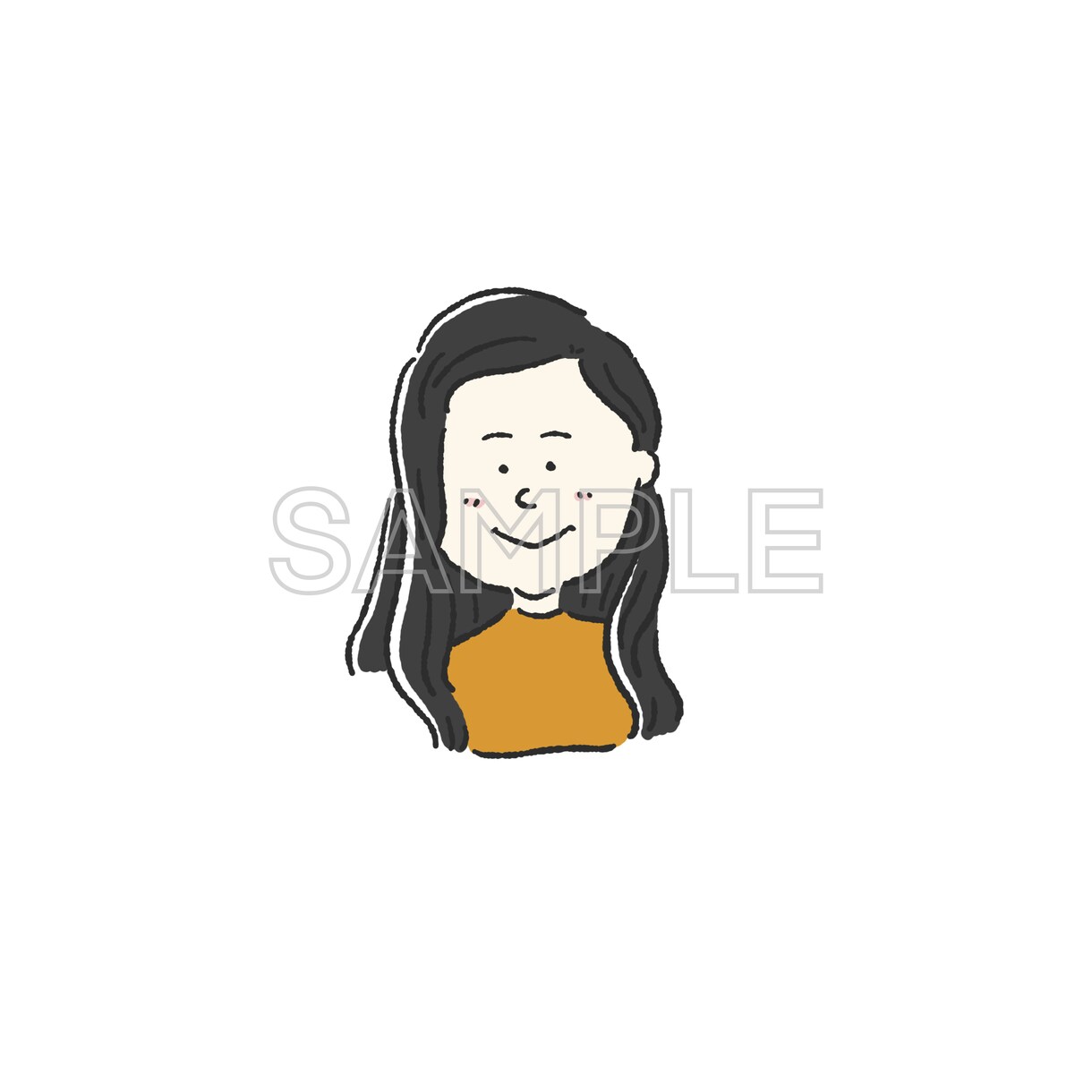 SNS用の似顔絵アイコンを作成します なんか良いアイコン欲しいな〜思っている方へ! イメージ1
