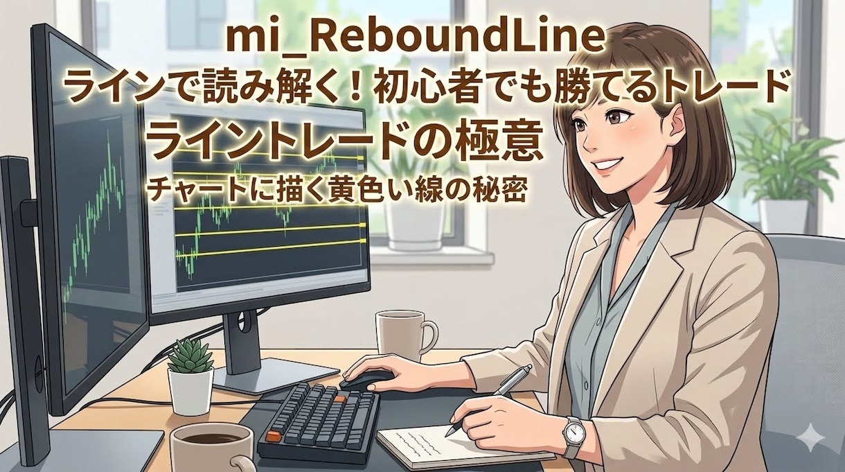 ライントレードに必須の水平ラインを自動で引きます 反発・ブレイクの予測に集中できる非常に便利なインジケーター イメージ1