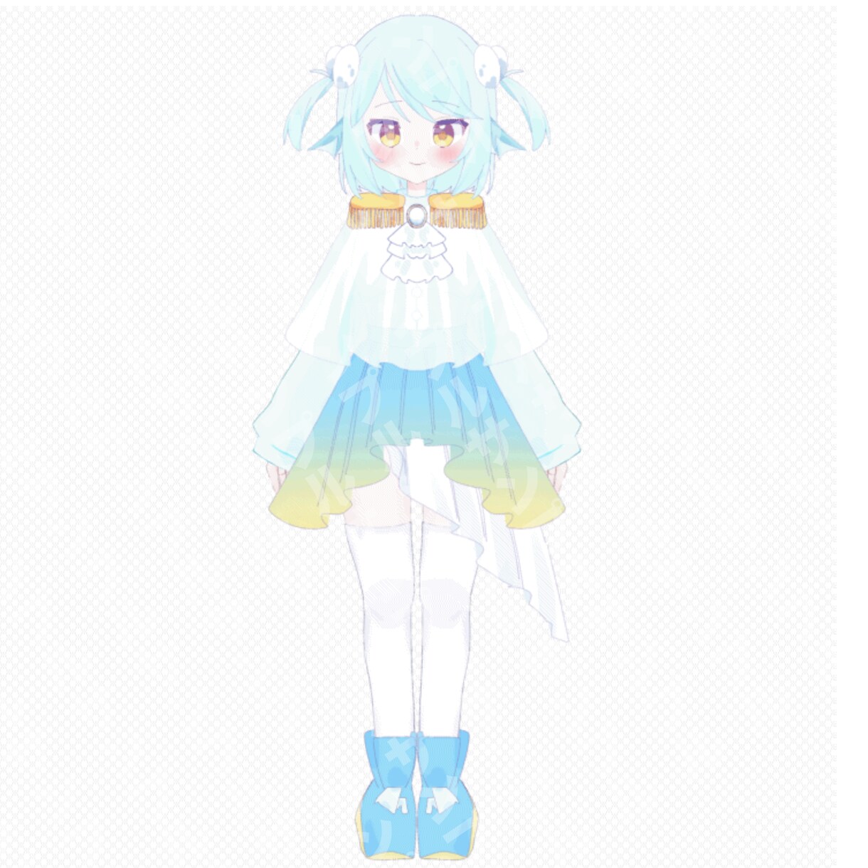 シンプルかつ可愛いVTuberイラストを作成します キャラクターデザインからパーツ分けまで作成可能 イメージ3