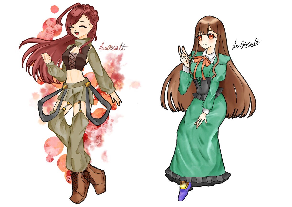 ポップでかわいい女の子描きます 鮮やかで可愛いイラストをご希望の方に思い描く形で提供します イメージ6