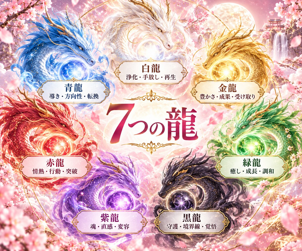 龍神様から今必要なメッセージをお伝えします 七龍神流命術☆ 7龍×7テーマで運気・ご縁・転機を鑑定します イメージ5