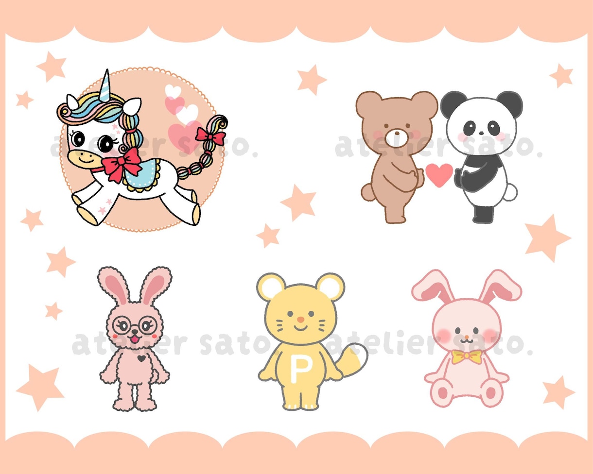 商用利用OK！かわいい愛されキャラを作成します 個人様から法人様まで◎現役イラストレーターが心をこめて作成♪ イメージ7