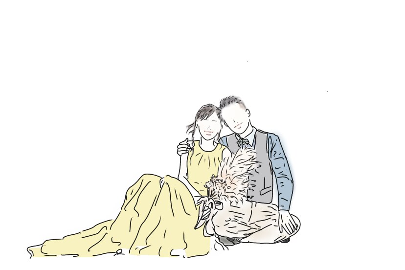写真からイラスト作成致します 線画イラストと色々なパターンの背色であなた好みに仕上げます。 イメージ8
