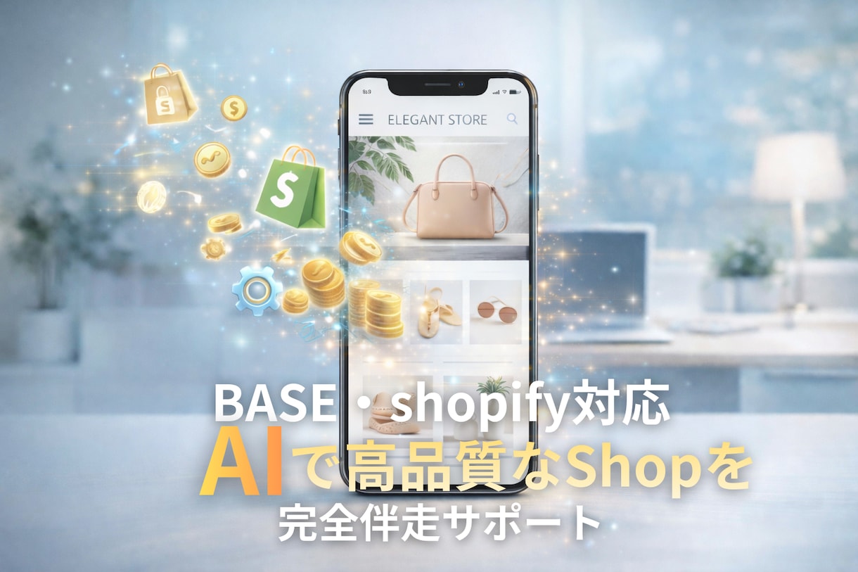 AI×Shopify：自分のお店を最速構築します BASE・ShopifyAIで高品質なショップを完全サポート イメージ1