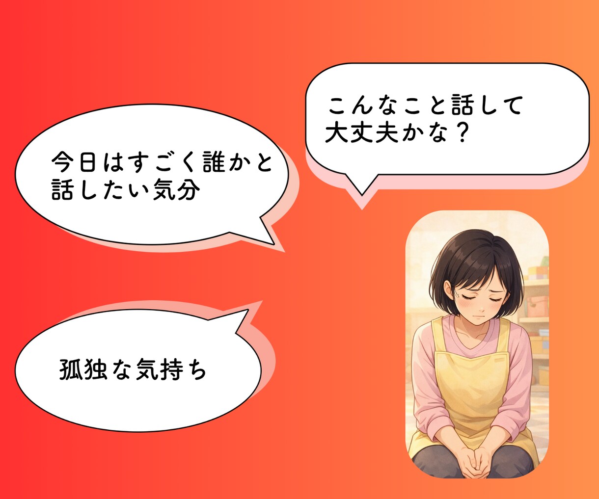 現役保育士27年の私がチャットで寄り添います ・保育士、お母さん、おばあちゃんの私がお悩みのお話伺います！ イメージ3
