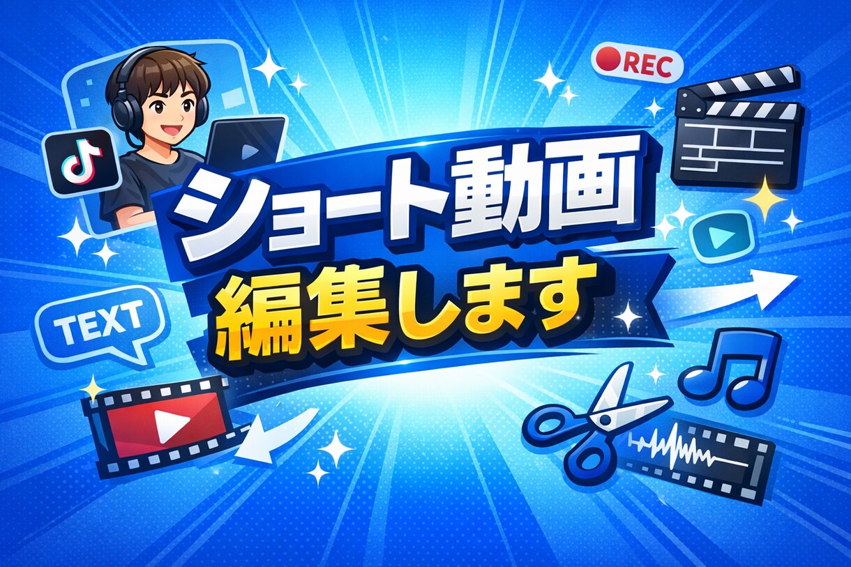 ショート動画編集します ショート動画の編集を丁寧かつスピーディーに行います イメージ1