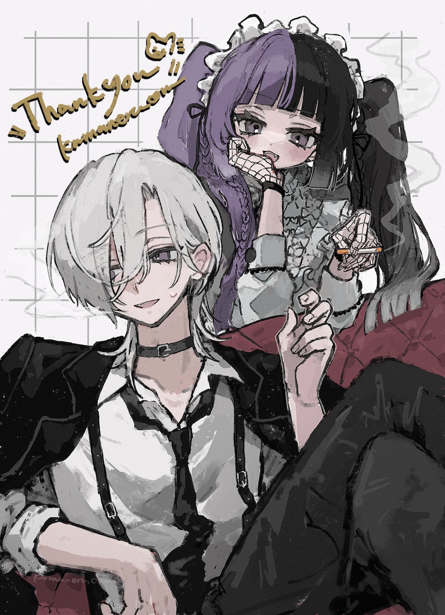 厚塗り✦世界観のある可愛いイラスト制作いたします 歌ってみた、グッズ等の活動用イラストにも౨ৎ イメージ10