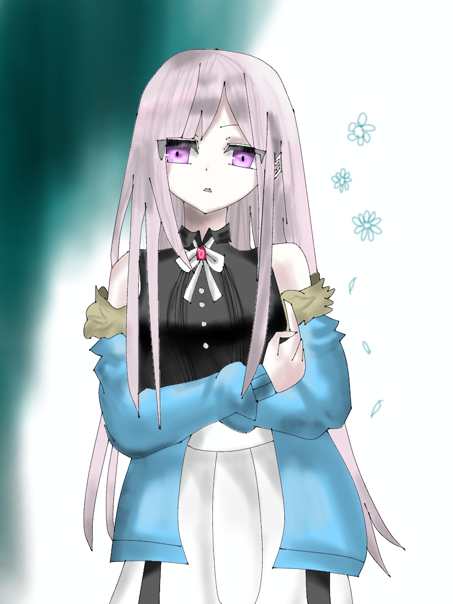 女の子のオリジナルキャラクターを描きます 髪の色、長さ、瞳の色、服装注文通り描きます。 イメージ2