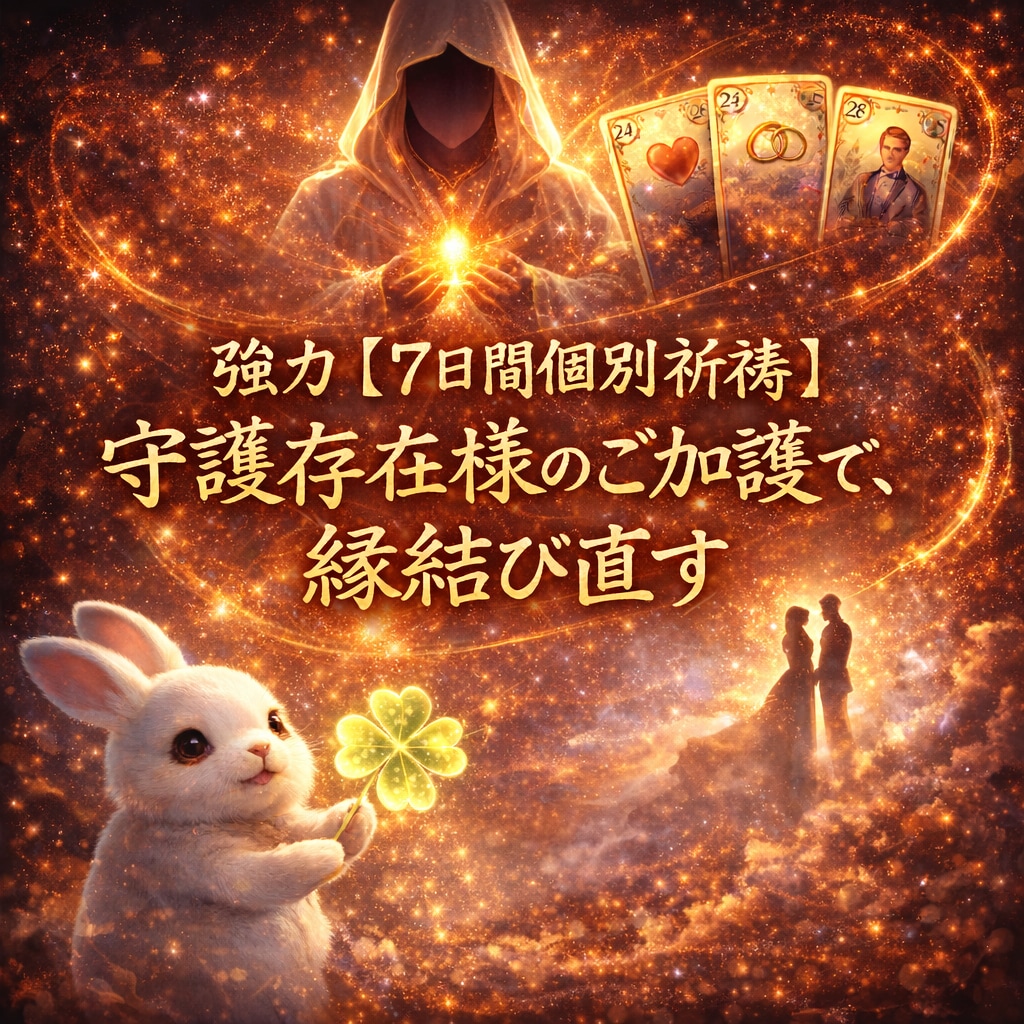 強力縁結び　縁を【7日間個別祈祷】で結び直します 守護存在様のご加護で、縁結び直します【7日間個別祈祷】 イメージ1