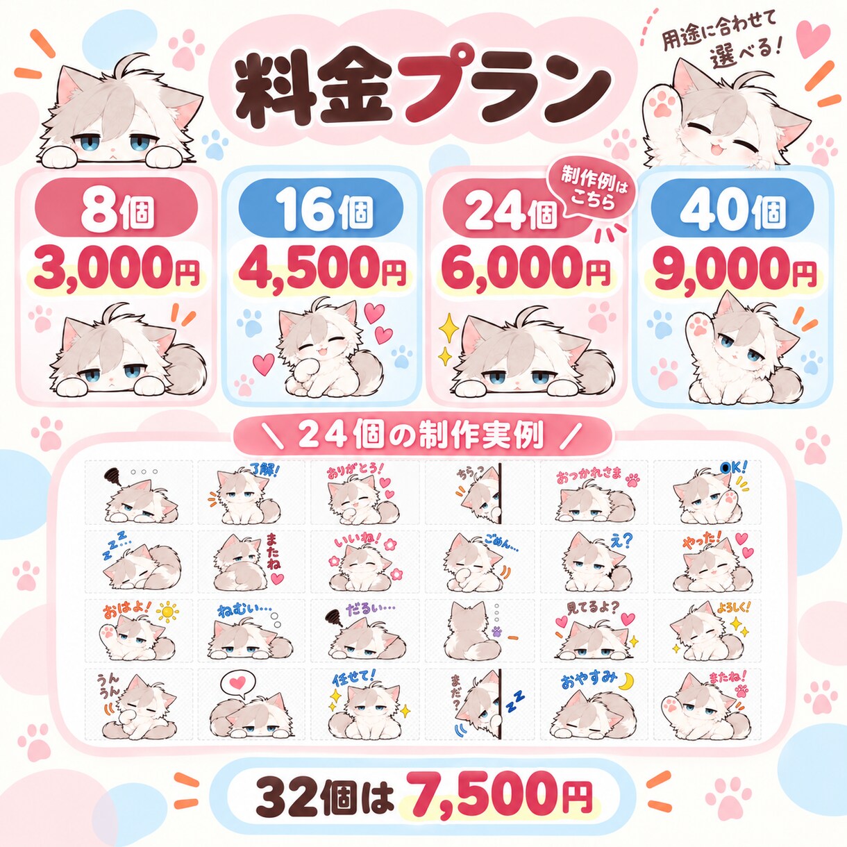 お手持ちのイラストをLINEスタンプ用に仕上げます 背景透過・サイズ調整・登録用ZIPまでまとめて対応！ イメージ4