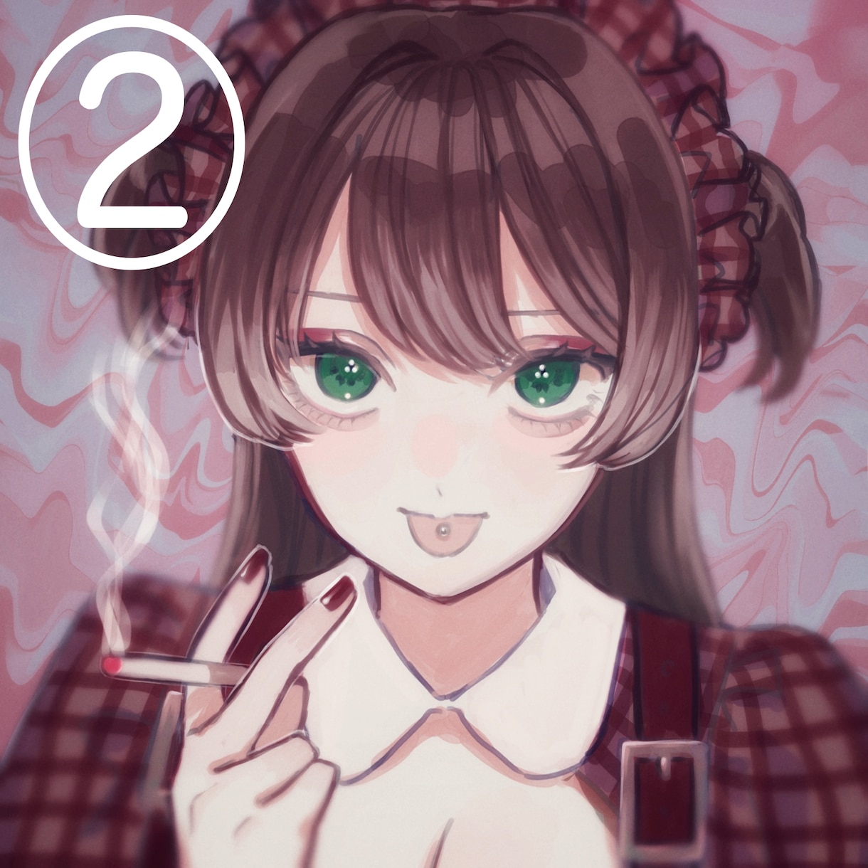 鬱々とした厚塗りイラストのアイコンを制作します 完全オリジナルです。あなたのために細部までこだわります。 イメージ3