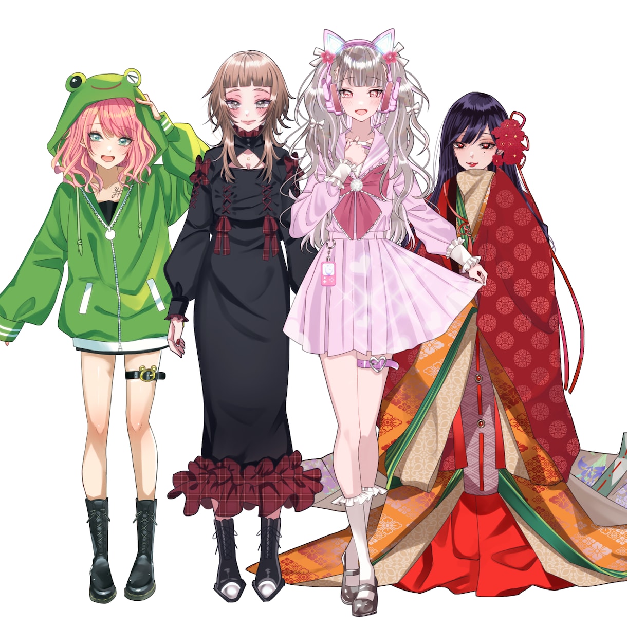 個性的で美麗な立ち絵を素早くお描きします 細部までこだわった丁寧な塗りと個性豊かなデザインが売りです イメージ8