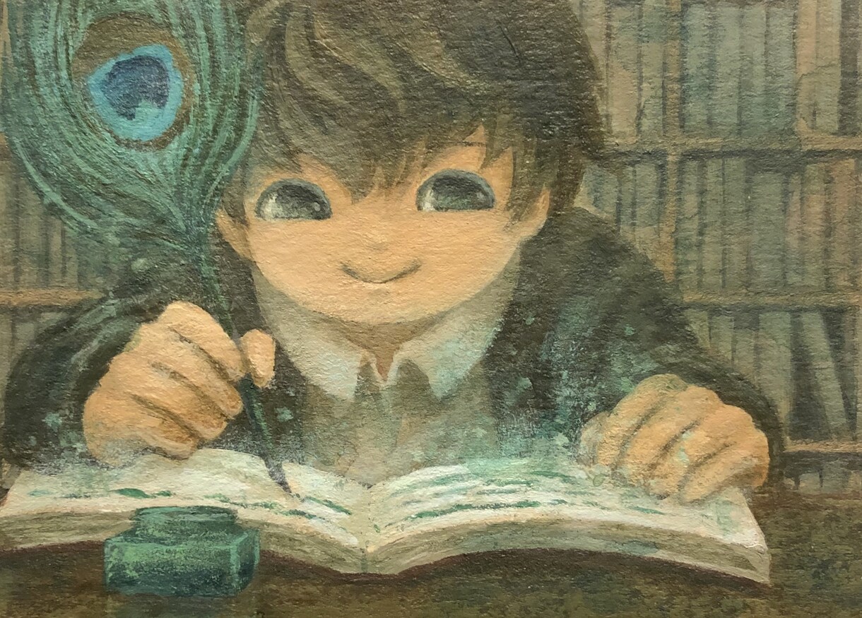 ATCサイズのアナログイラストを制作します プレゼント、インテリア等にいかがでしょうか？ イメージ3
