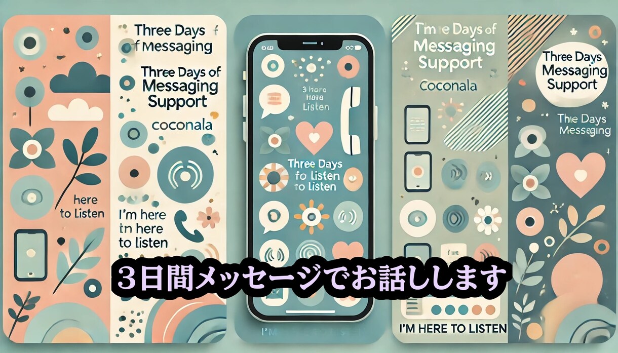 3日間メッセージでお話します 3日間無制限★メッセージであなたに寄り添います イメージ1