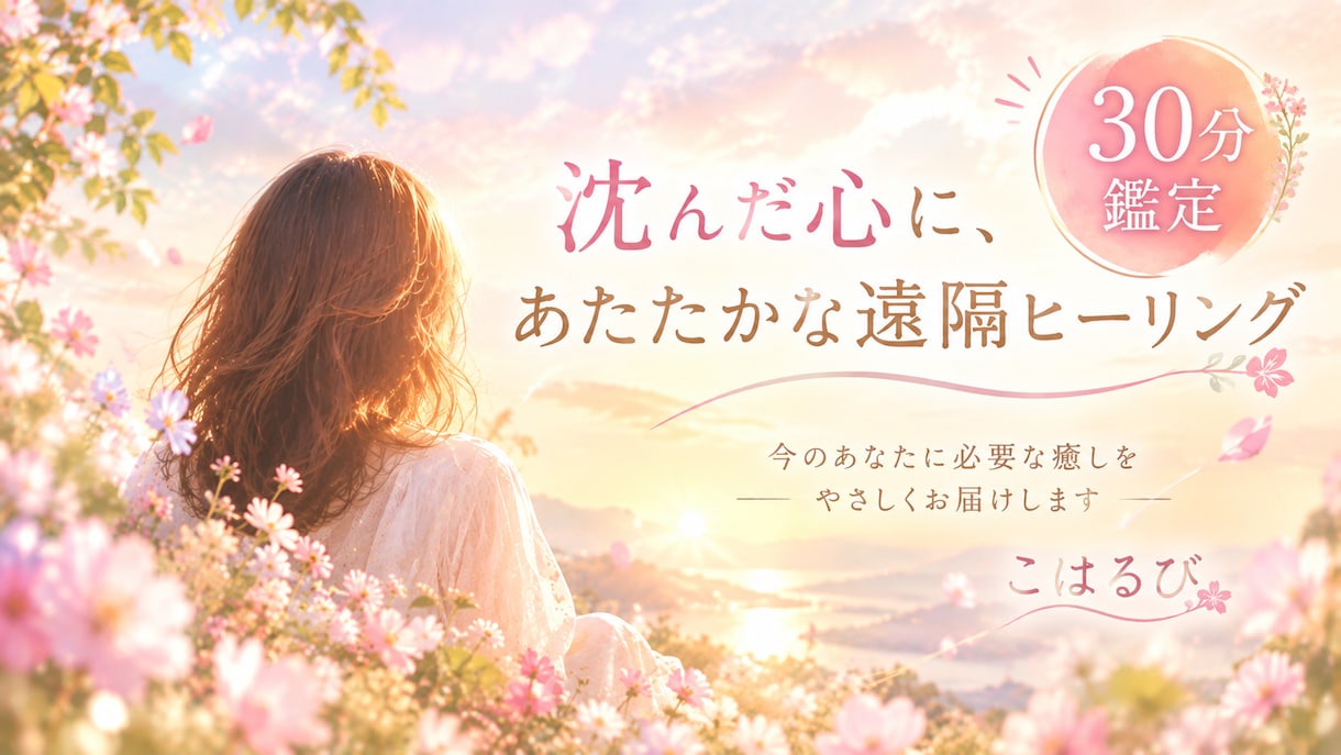 心の疲れに、30分の遠隔ヒーリングを届けます じっくり30分｜感じたことをていねいなお手紙で イメージ1